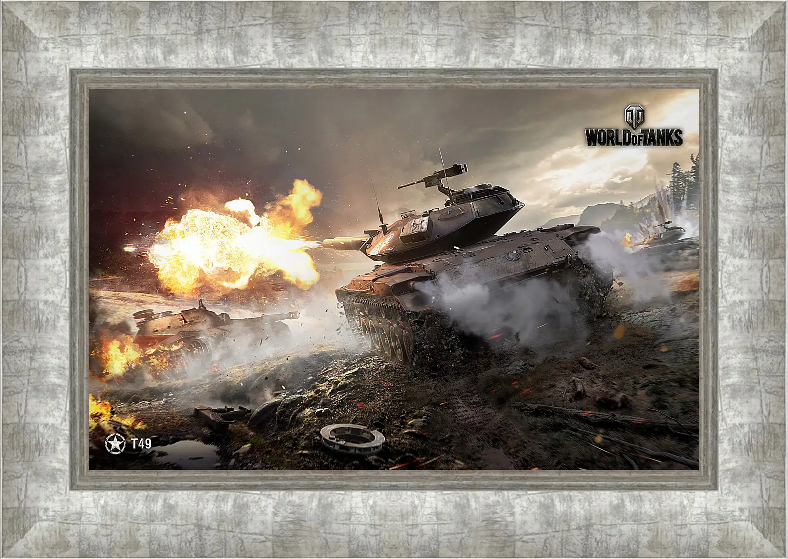 Картина в раме - World Of Tanks