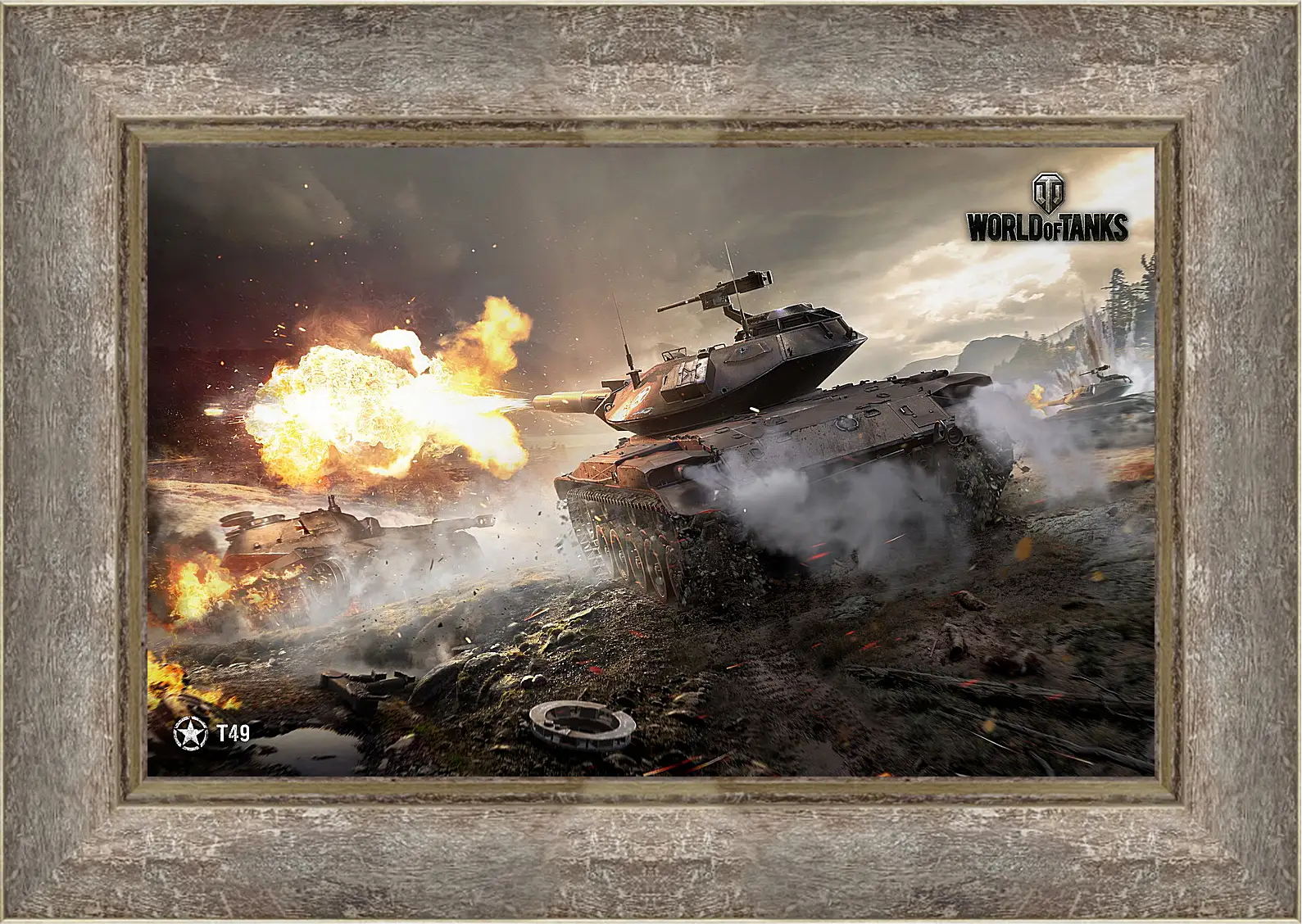 Картина в раме - World Of Tanks