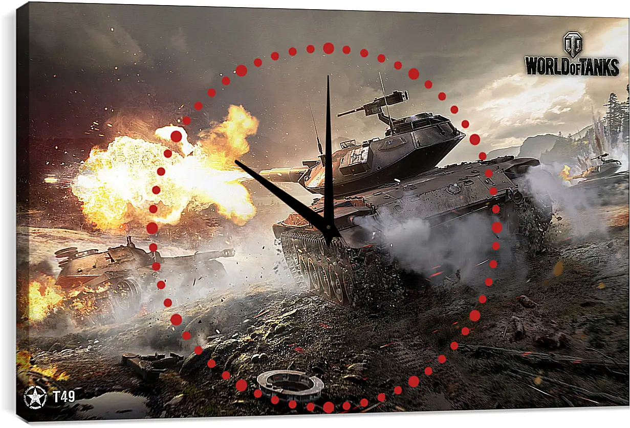 Часы картина - World Of Tanks
