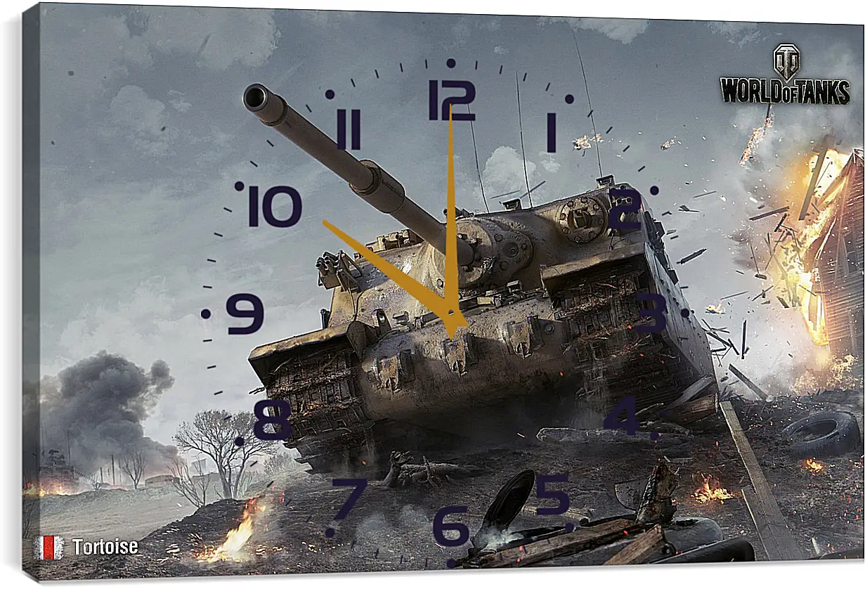 Часы картина - World Of Tanks