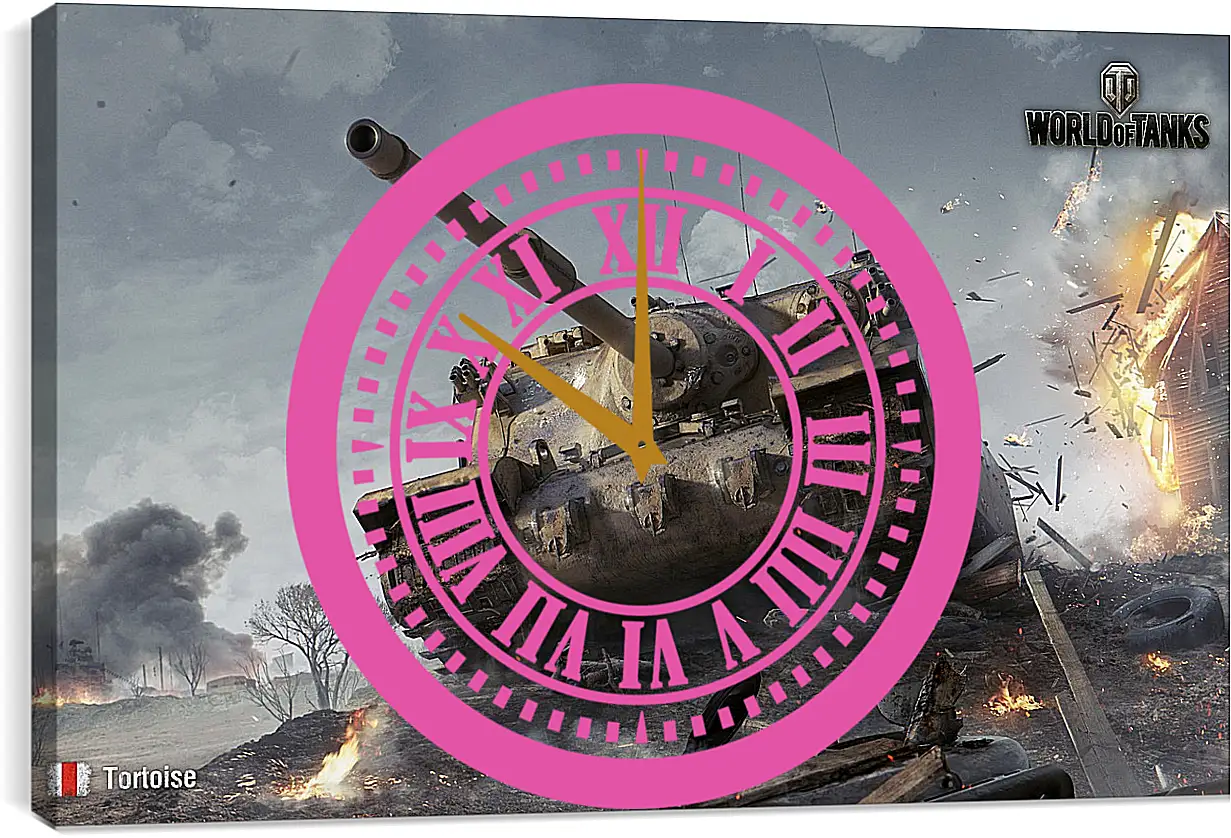 Часы картина - World Of Tanks