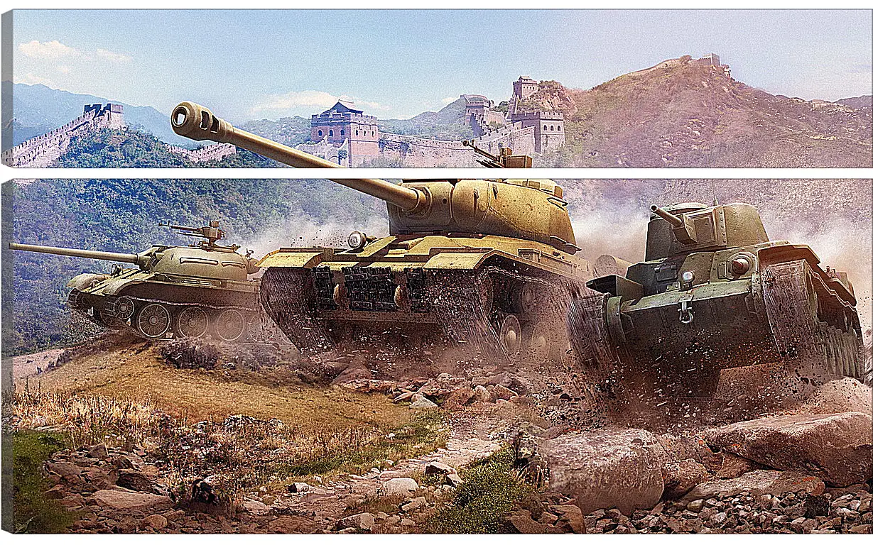 Модульная картина - World Of Tanks