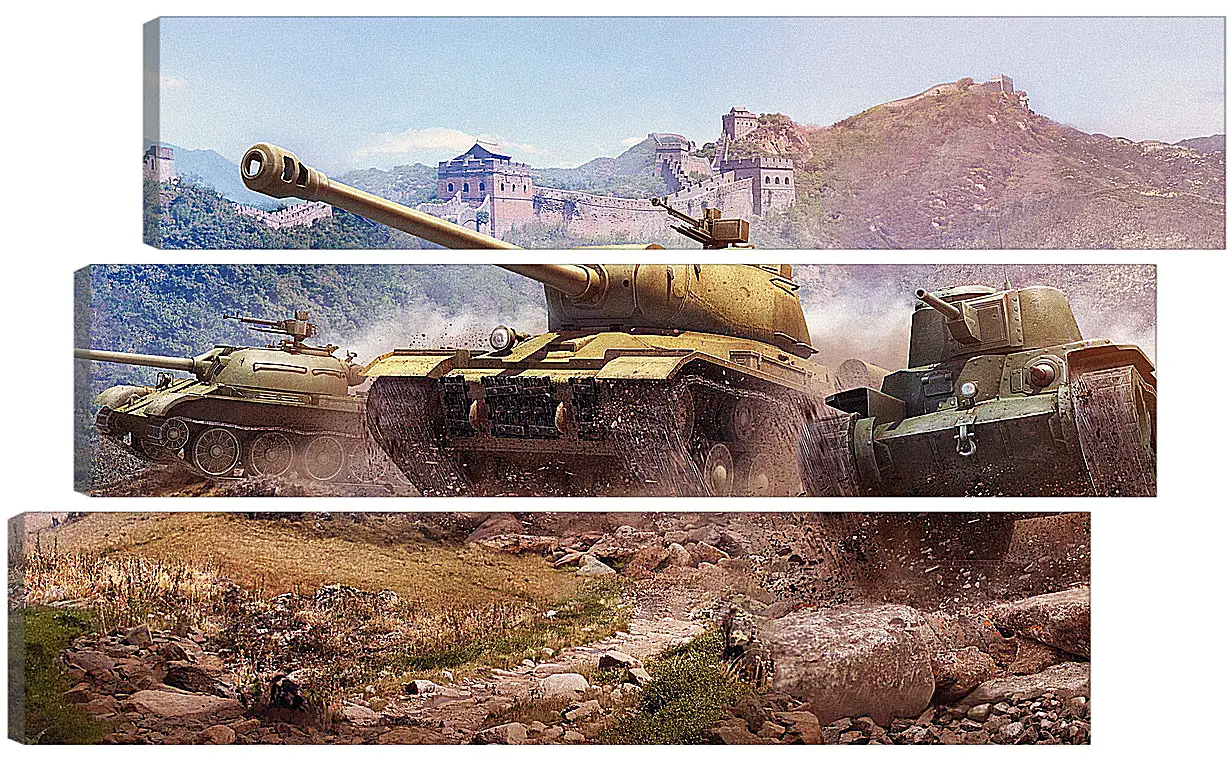 Модульная картина - World Of Tanks