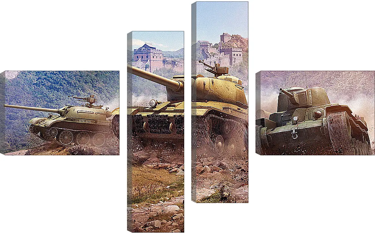 Модульная картина - World Of Tanks