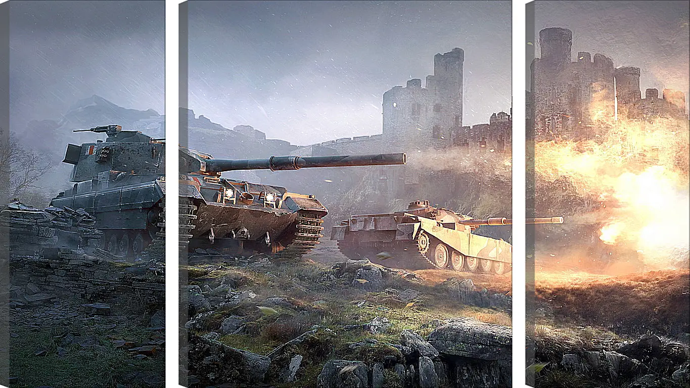 Модульная картина - World Of Tanks