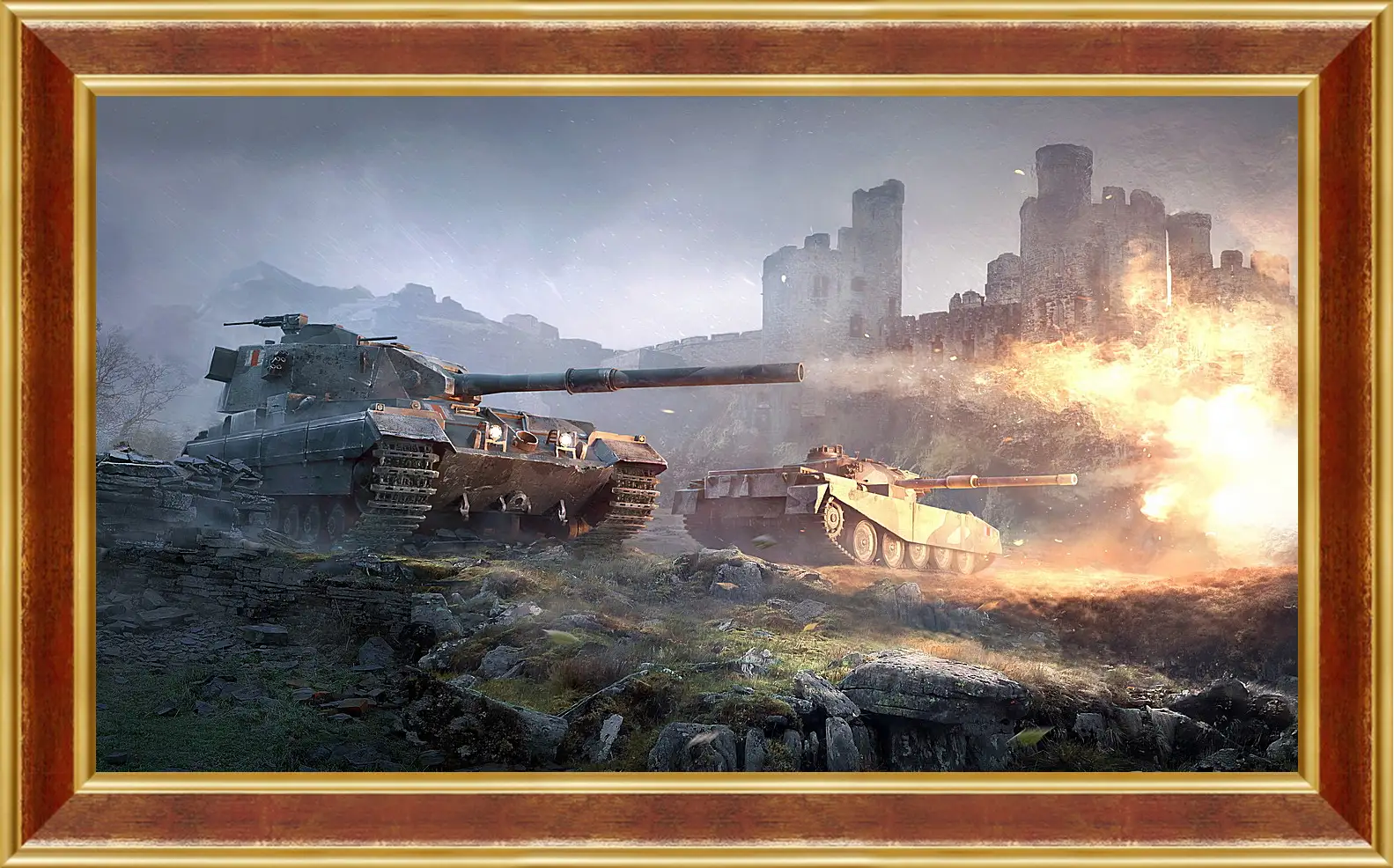 Картина в раме - World Of Tanks