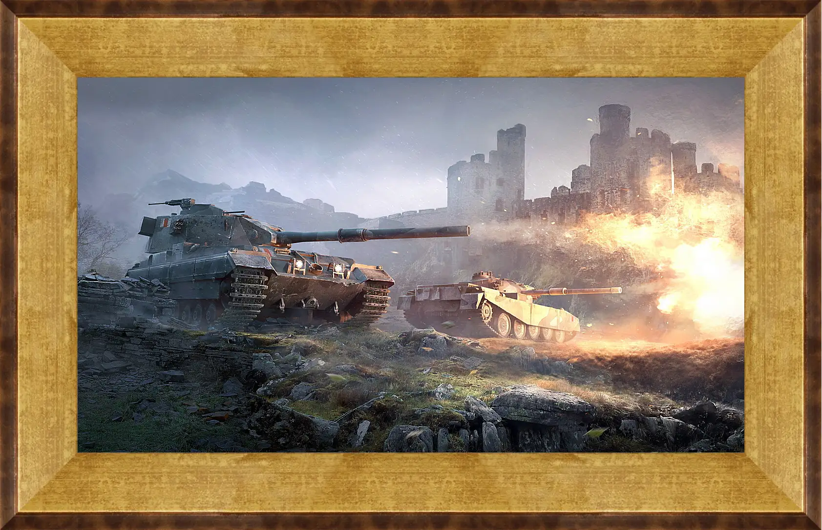 Картина в раме - World Of Tanks