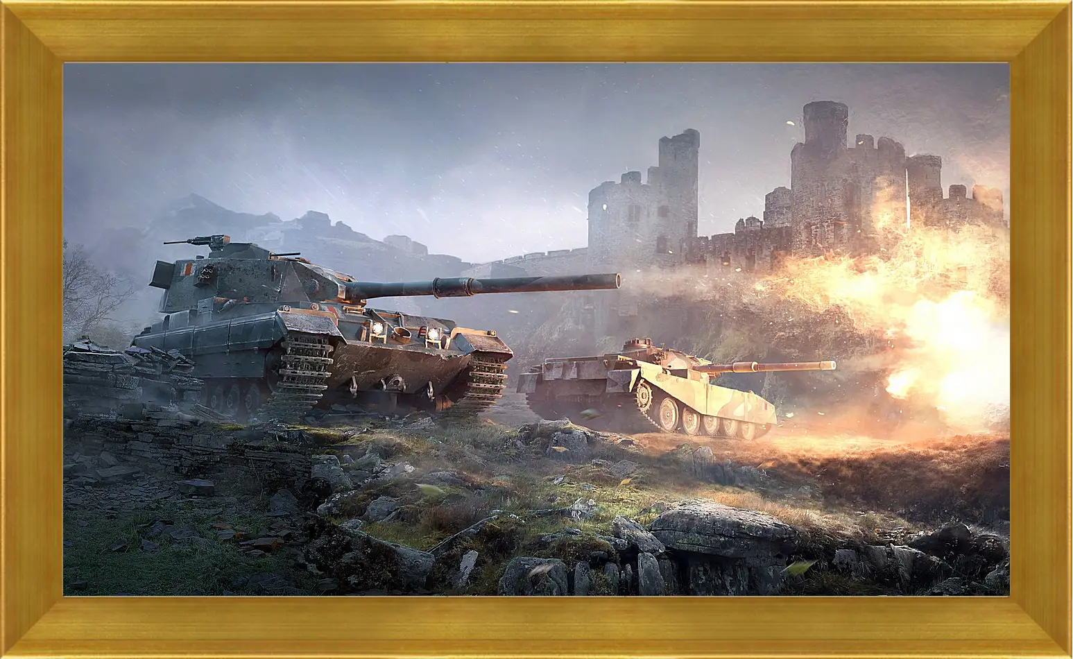 Картина в раме - World Of Tanks