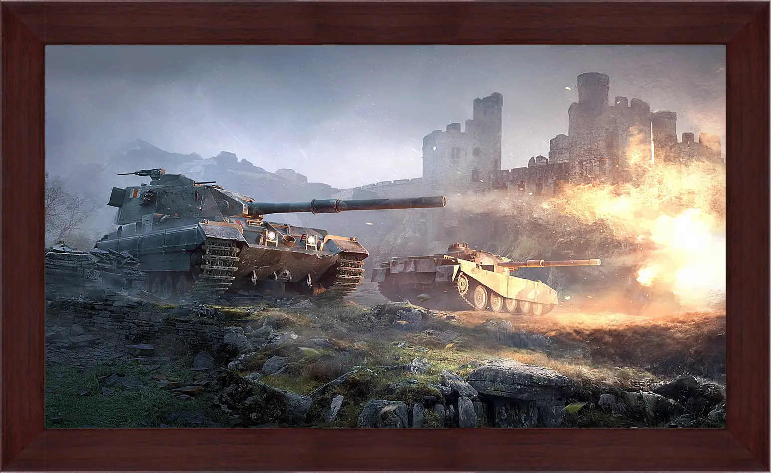 Картина в раме - World Of Tanks