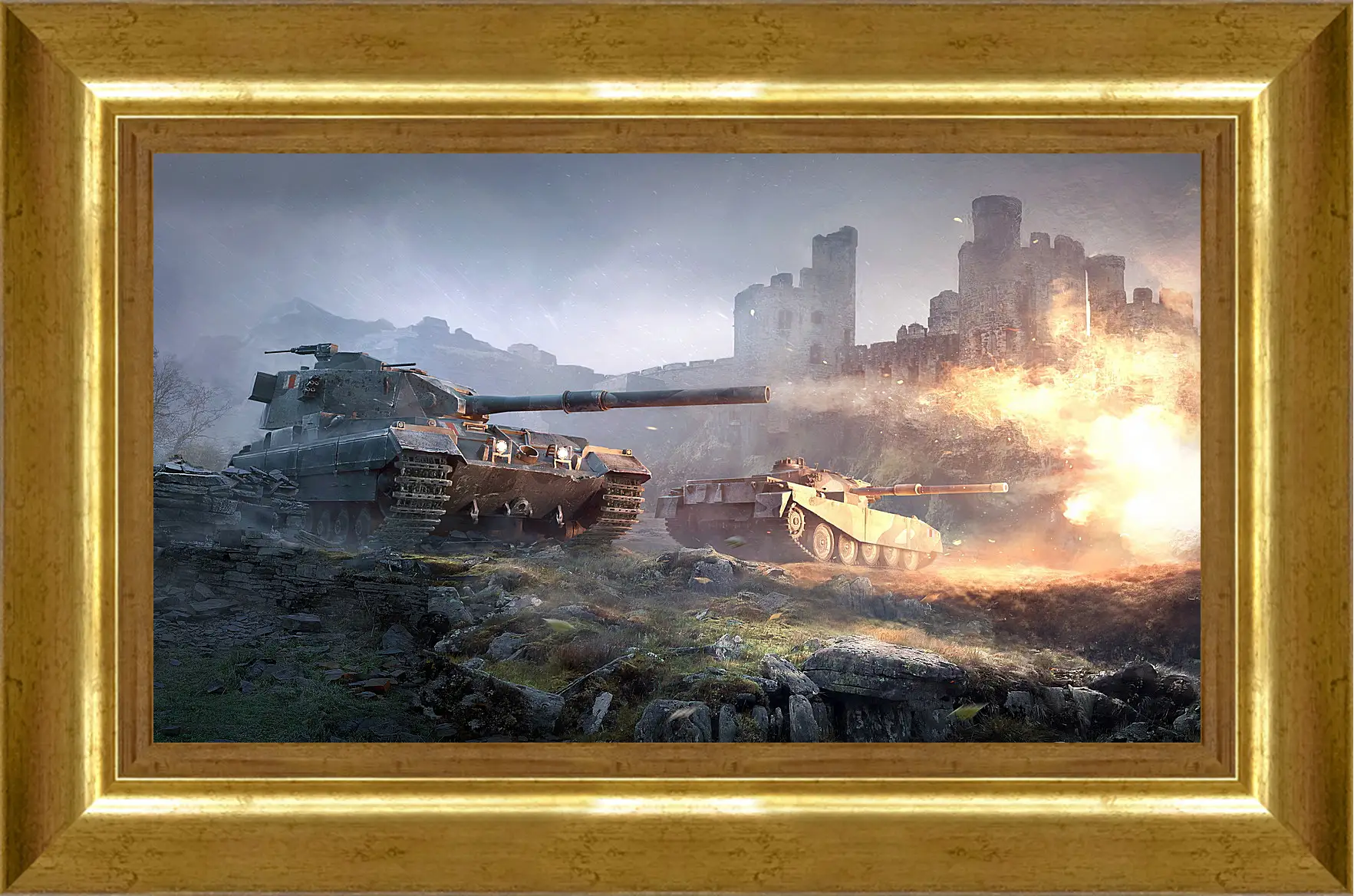 Картина в раме - World Of Tanks