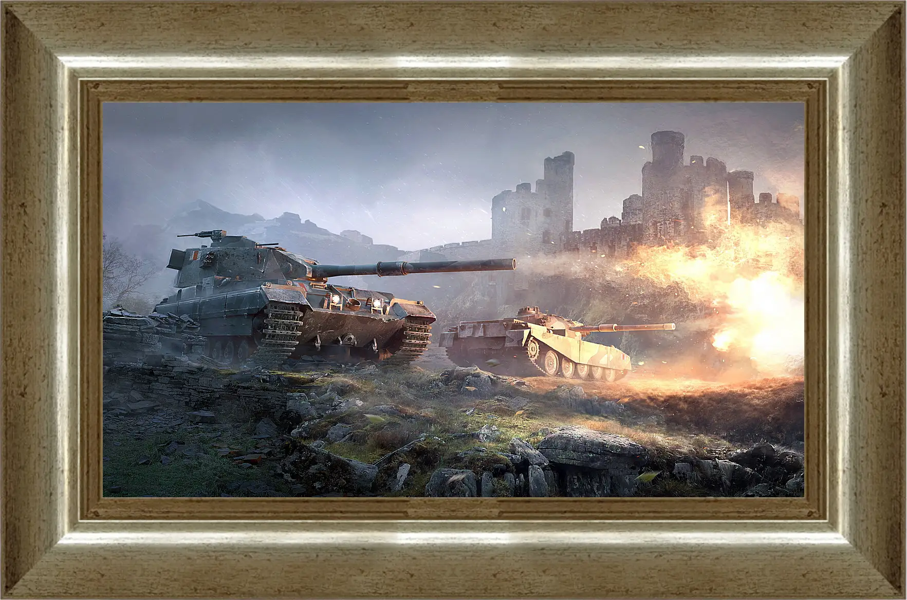 Картина в раме - World Of Tanks