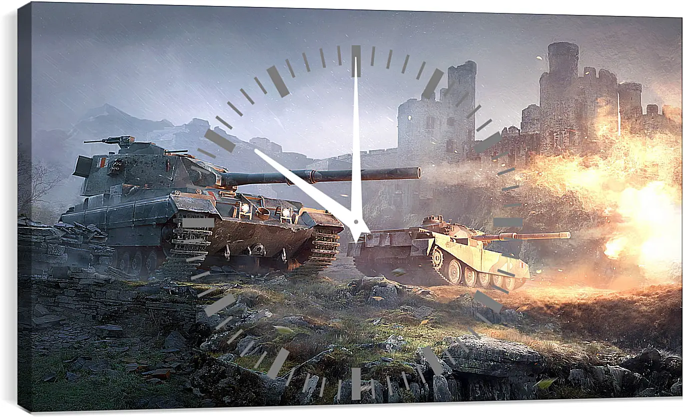 Часы картина - World Of Tanks