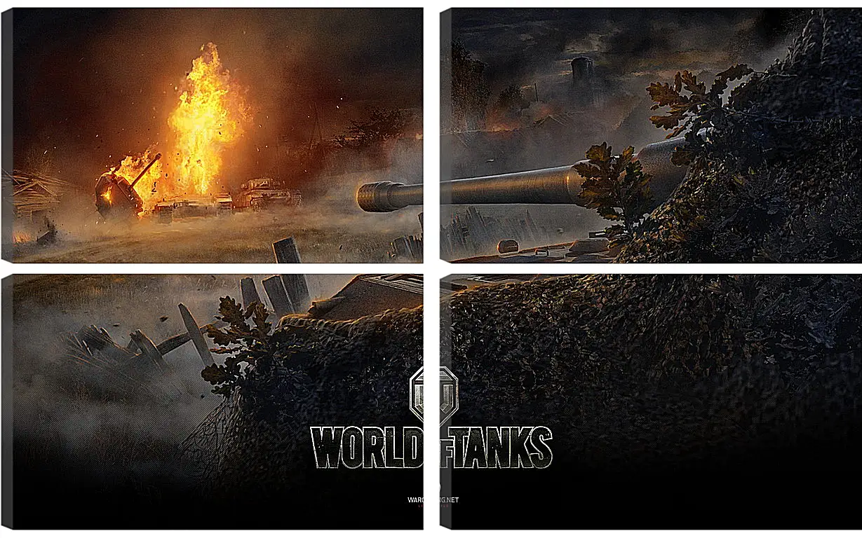 Модульная картина - World Of Tanks