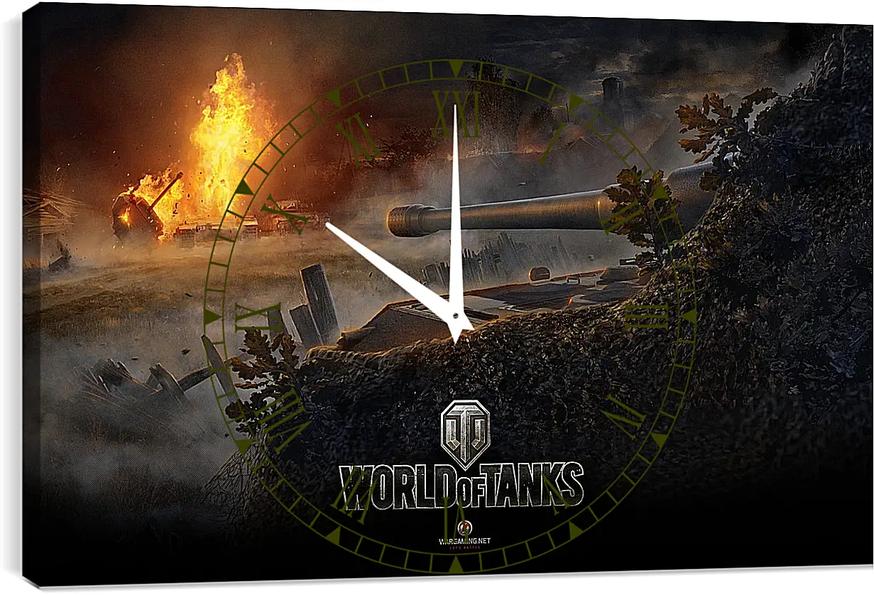 Часы картина - World Of Tanks