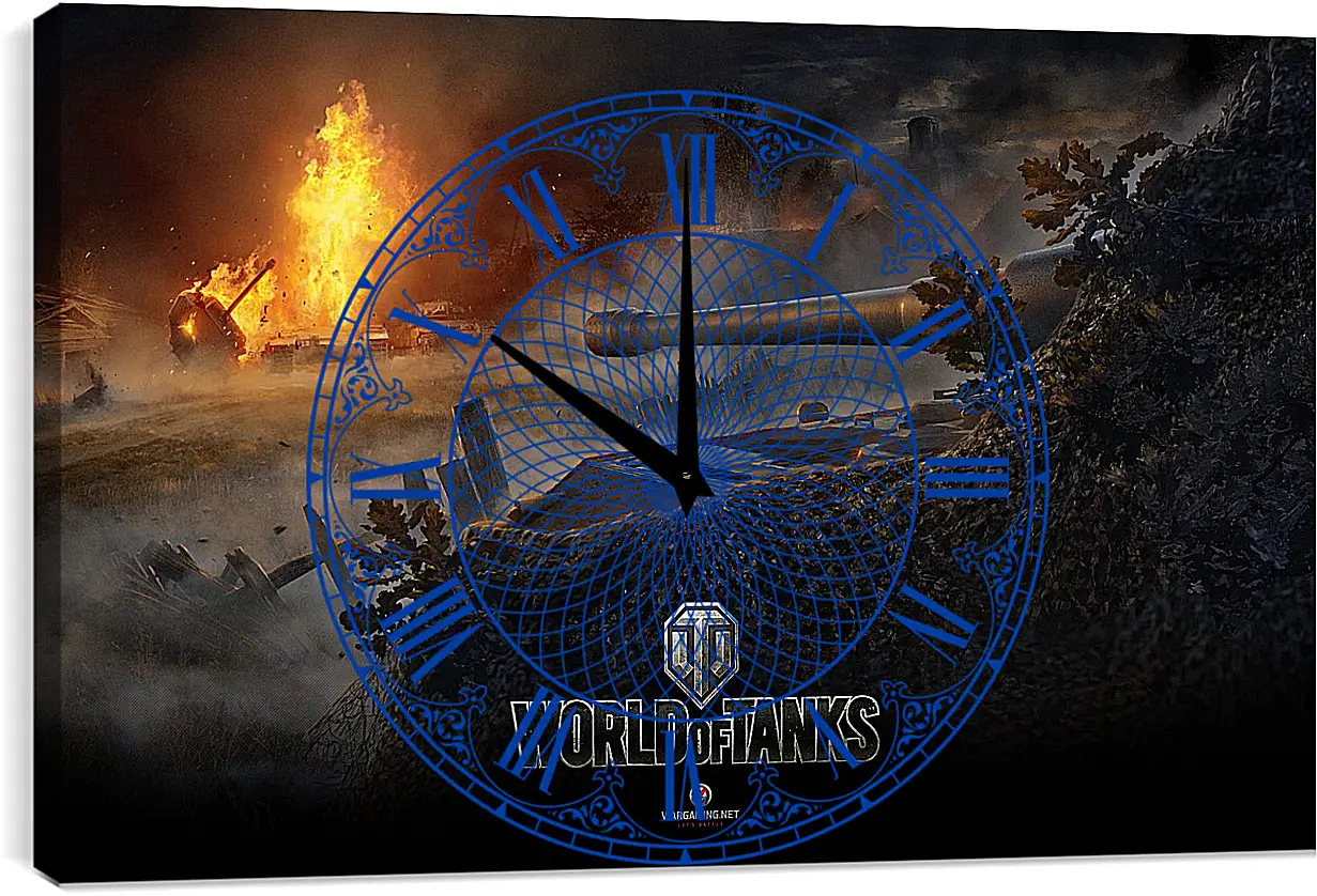 Часы картина - World Of Tanks