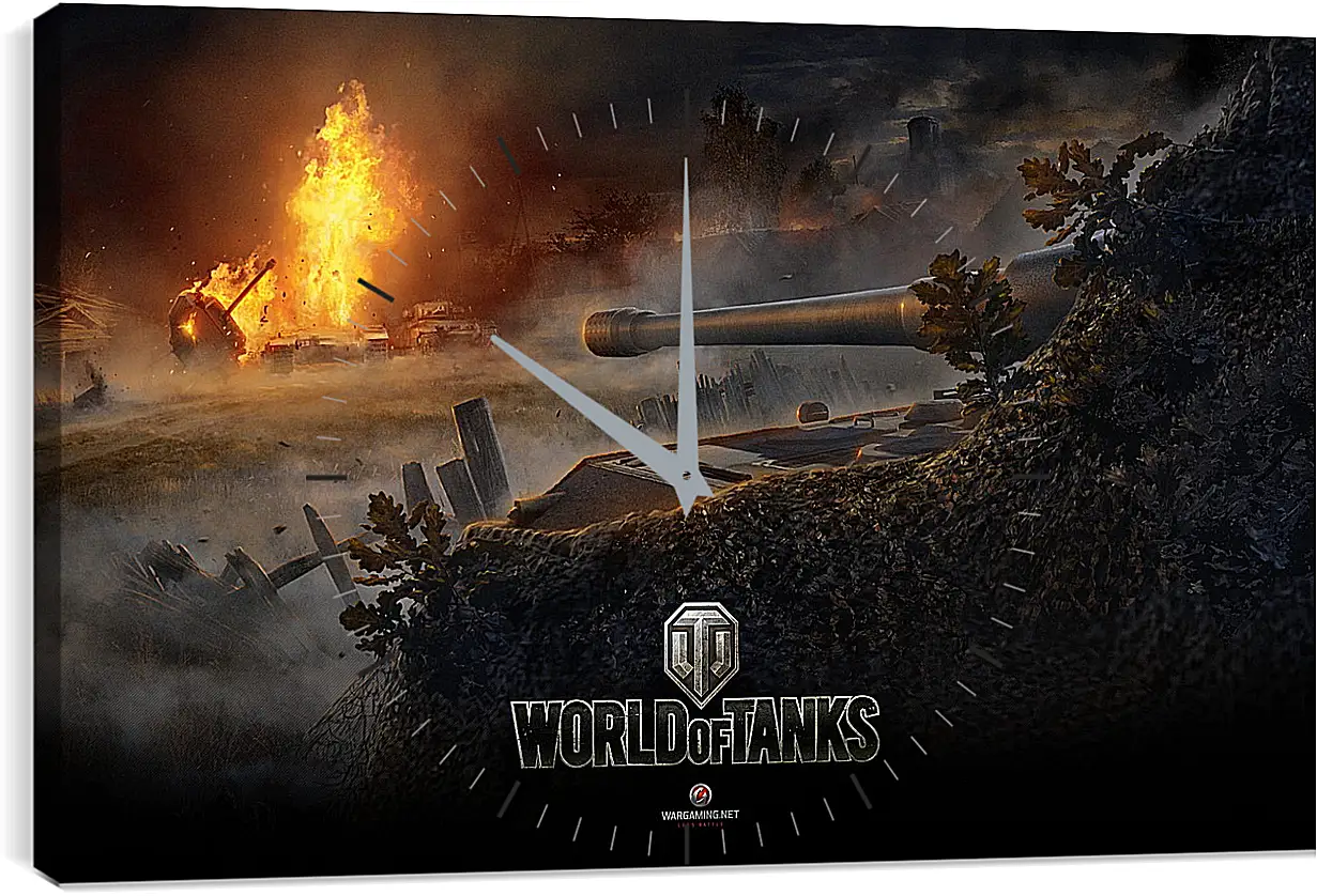Часы картина - World Of Tanks
