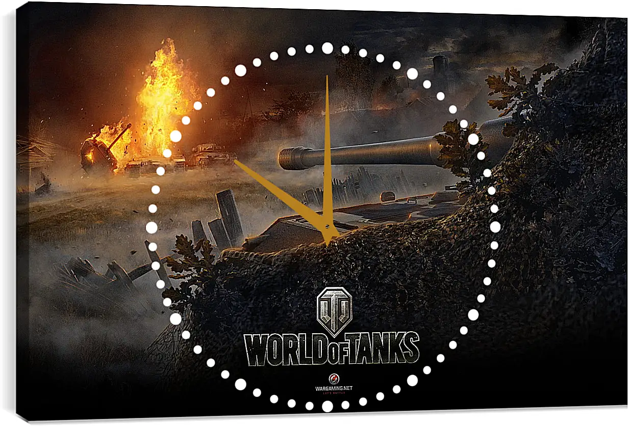 Часы картина - World Of Tanks