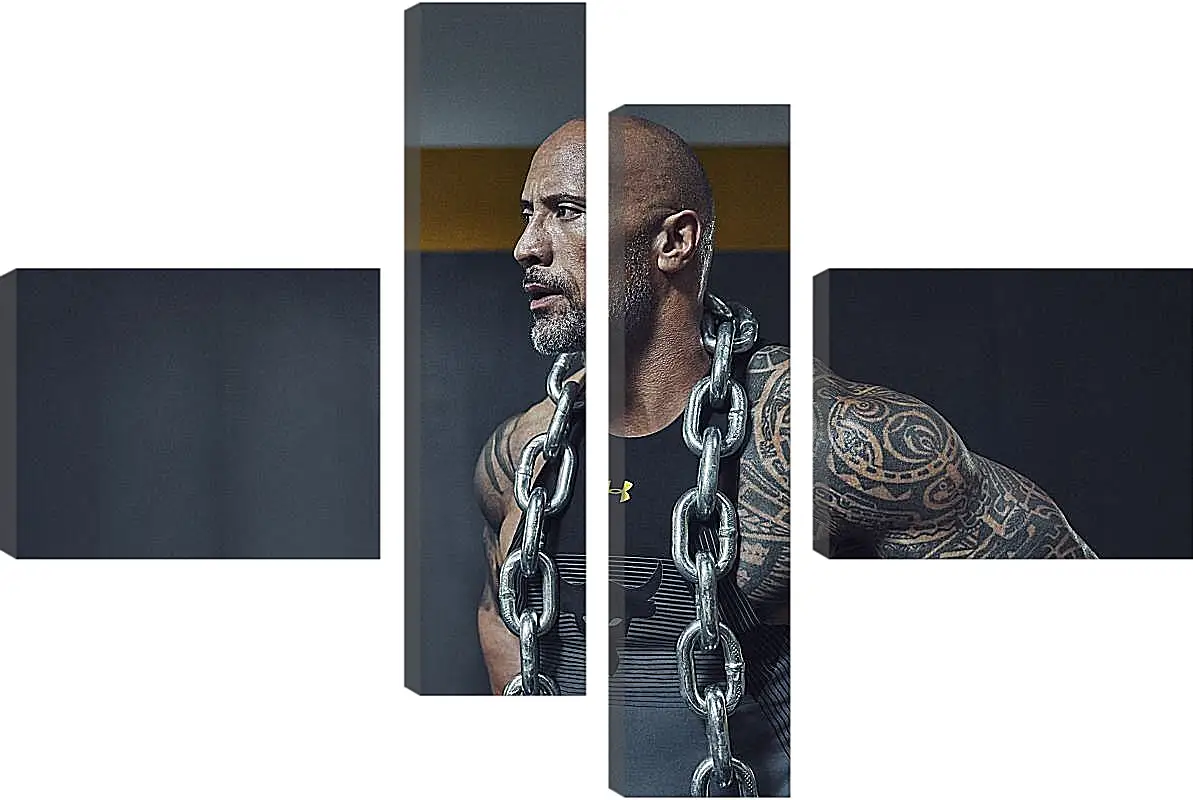 Модульная картина - Dwayne Douglas Johnson. Дуэйн Джонсон (Скала)