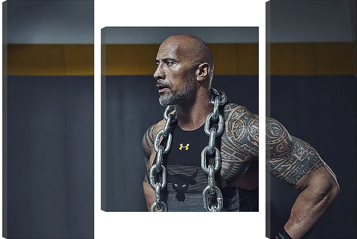 Модульная картина - Dwayne Douglas Johnson. Дуэйн Джонсон (Скала)