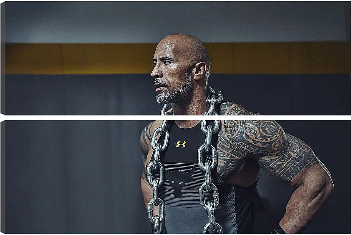 Модульная картина - Dwayne Douglas Johnson. Дуэйн Джонсон (Скала)