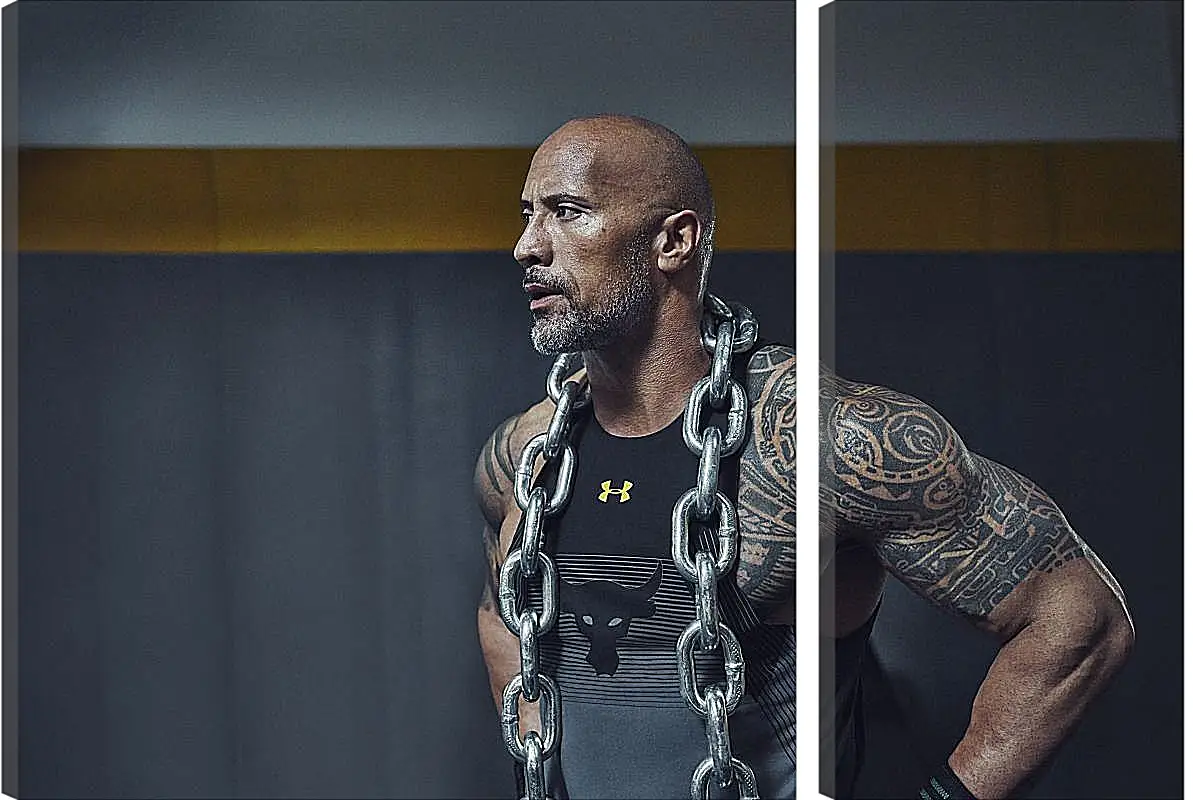 Модульная картина - Dwayne Douglas Johnson. Дуэйн Джонсон (Скала)