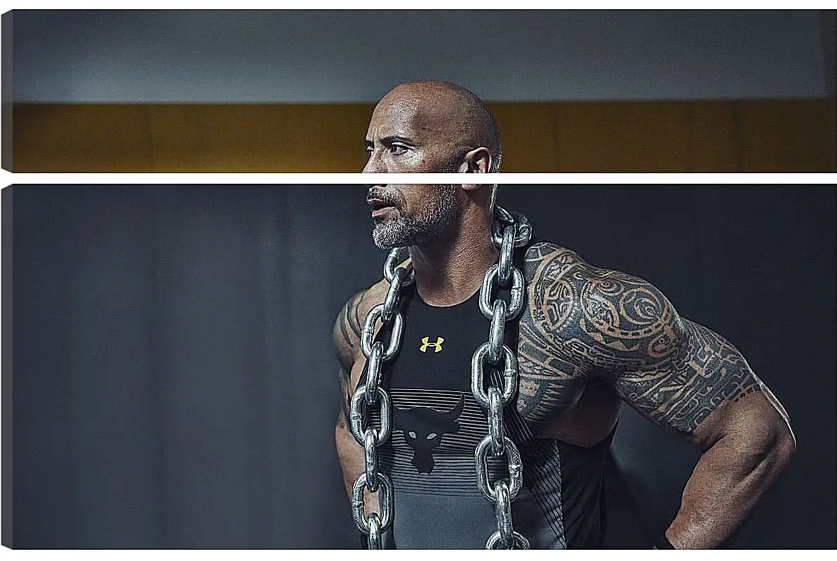 Модульная картина - Dwayne Douglas Johnson. Дуэйн Джонсон (Скала)