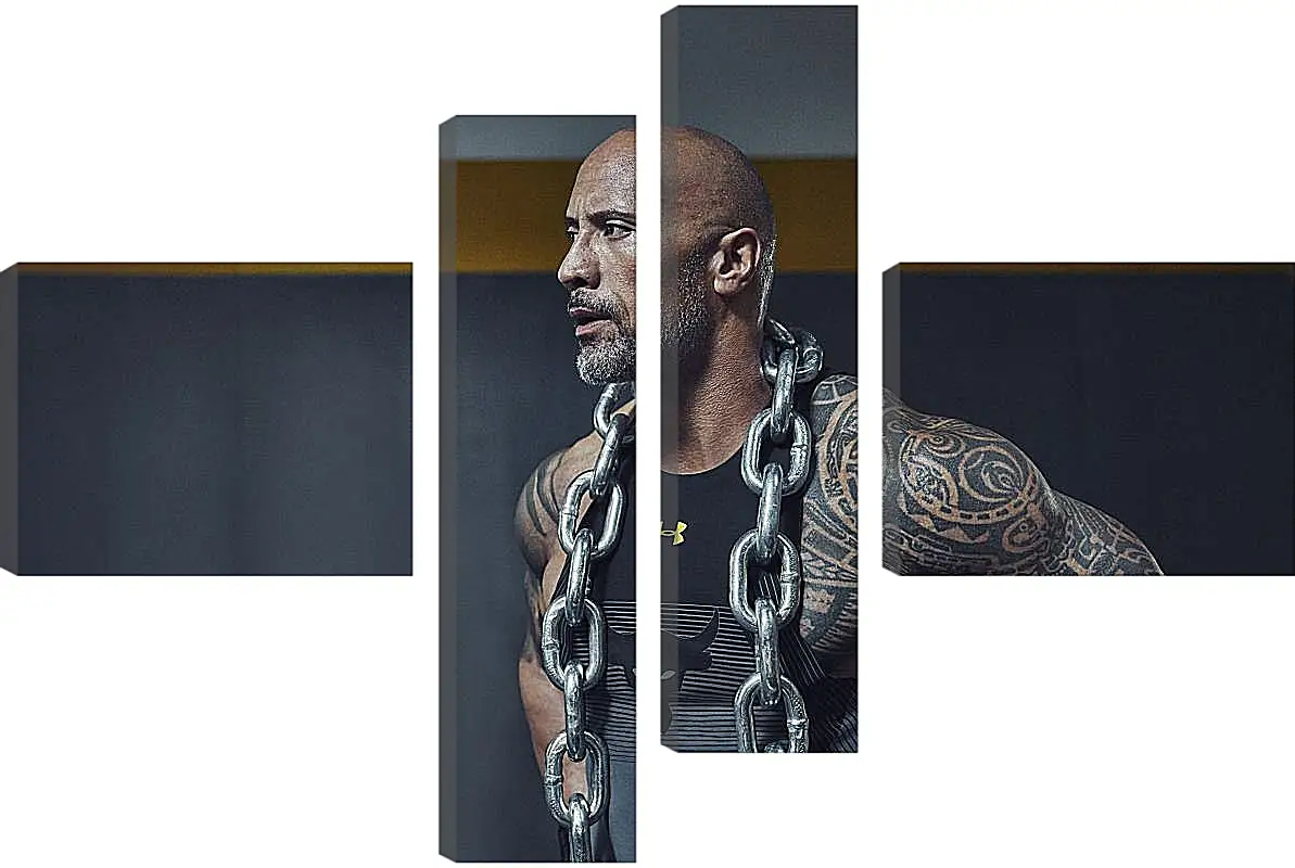 Модульная картина - Dwayne Douglas Johnson. Дуэйн Джонсон (Скала)