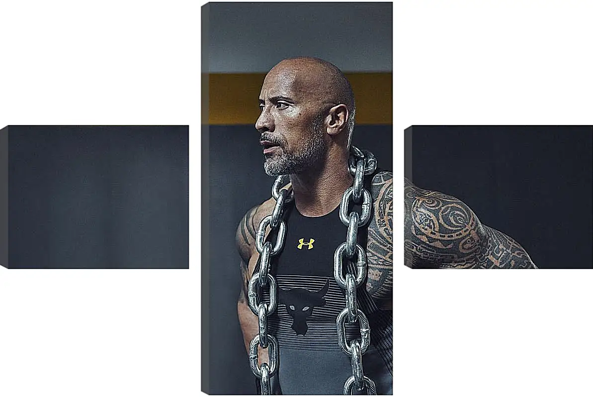 Модульная картина - Dwayne Douglas Johnson. Дуэйн Джонсон (Скала)