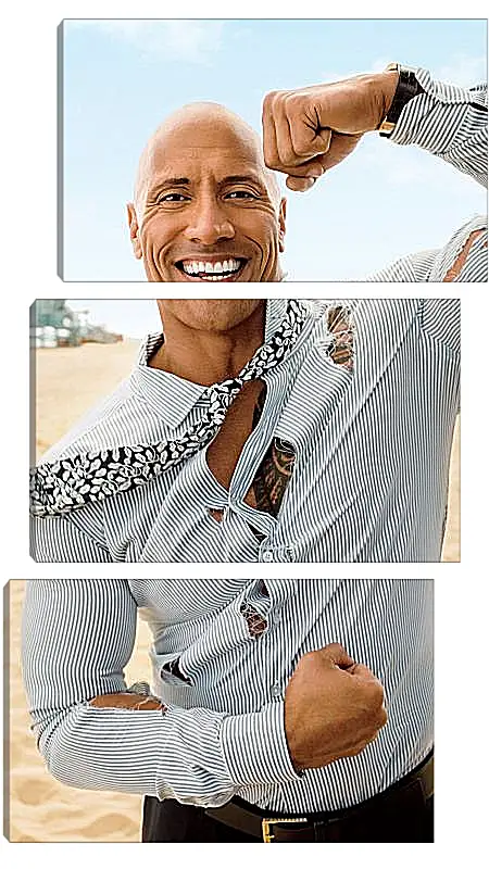 Модульная картина - Dwayne Douglas Johnson. Дуэйн Джонсон (Скала)