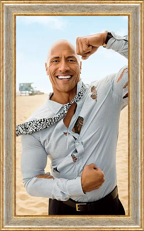 Картина в раме - Dwayne Douglas Johnson. Дуэйн Джонсон (Скала)