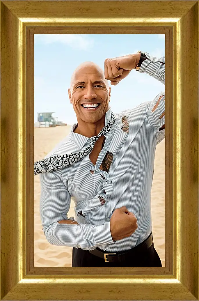 Картина в раме - Dwayne Douglas Johnson. Дуэйн Джонсон (Скала)