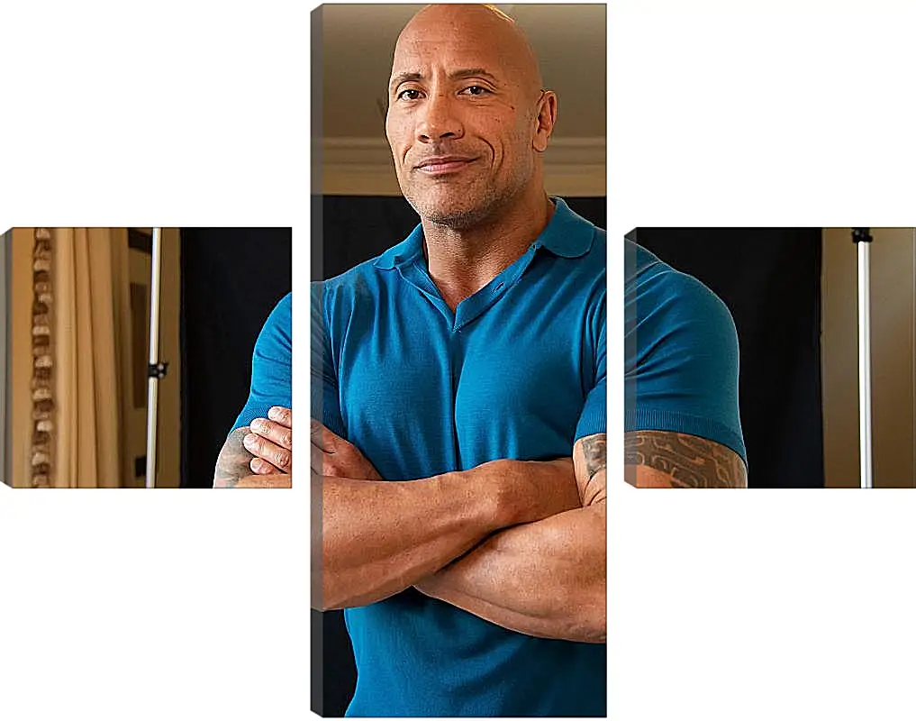 Модульная картина - Dwayne Douglas Johnson. Дуэйн Джонсон (Скала)