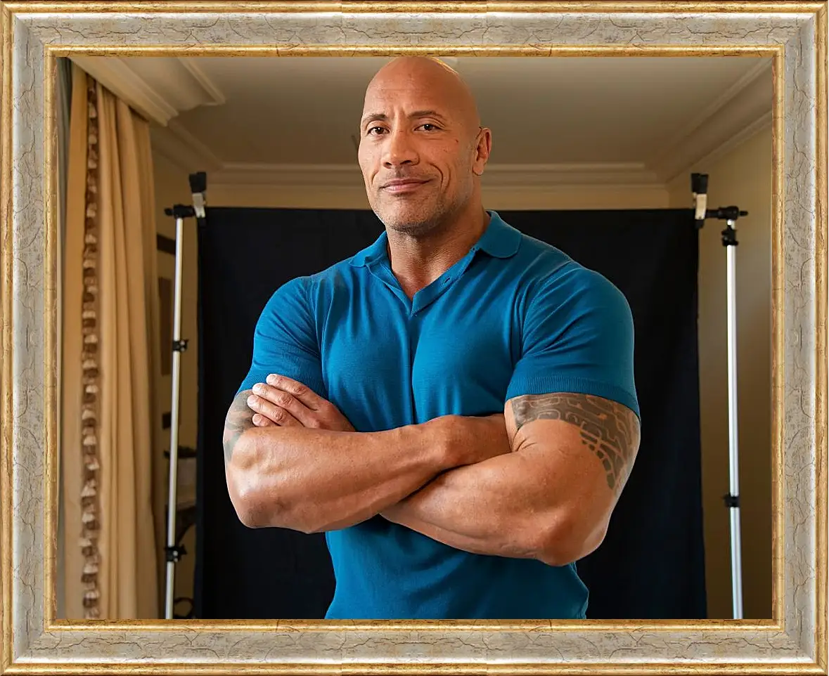 Картина в раме - Dwayne Douglas Johnson. Дуэйн Джонсон (Скала)