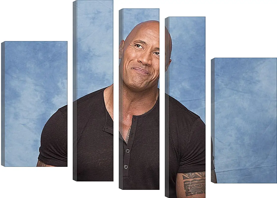 Модульная картина - Dwayne Douglas Johnson. Дуэйн Джонсон (Скала)