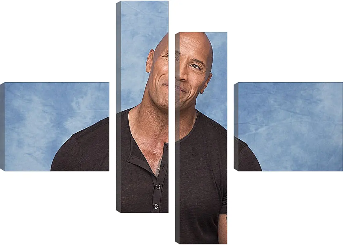 Модульная картина - Dwayne Douglas Johnson. Дуэйн Джонсон (Скала)