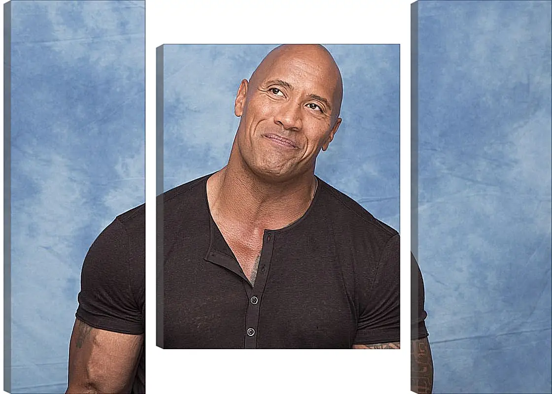 Модульная картина - Dwayne Douglas Johnson. Дуэйн Джонсон (Скала)