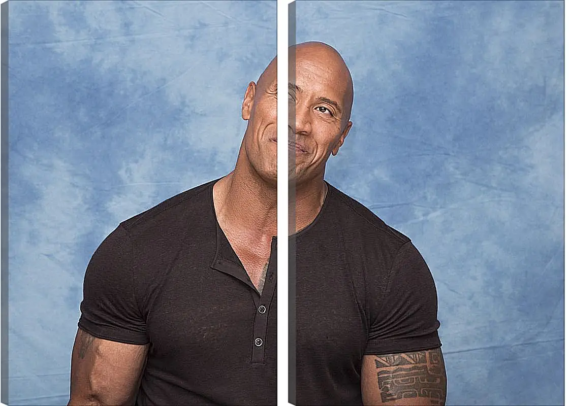 Модульная картина - Dwayne Douglas Johnson. Дуэйн Джонсон (Скала)