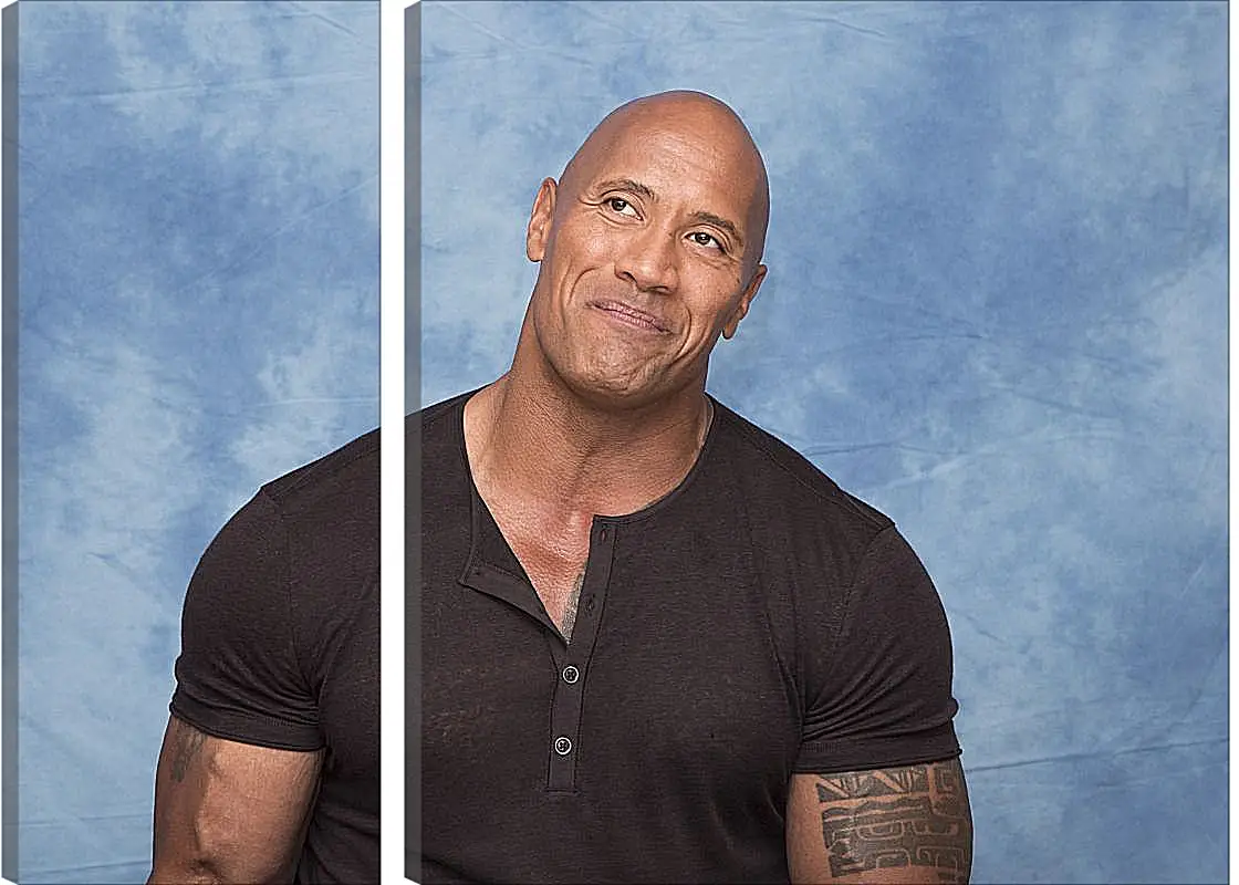 Модульная картина - Dwayne Douglas Johnson. Дуэйн Джонсон (Скала)