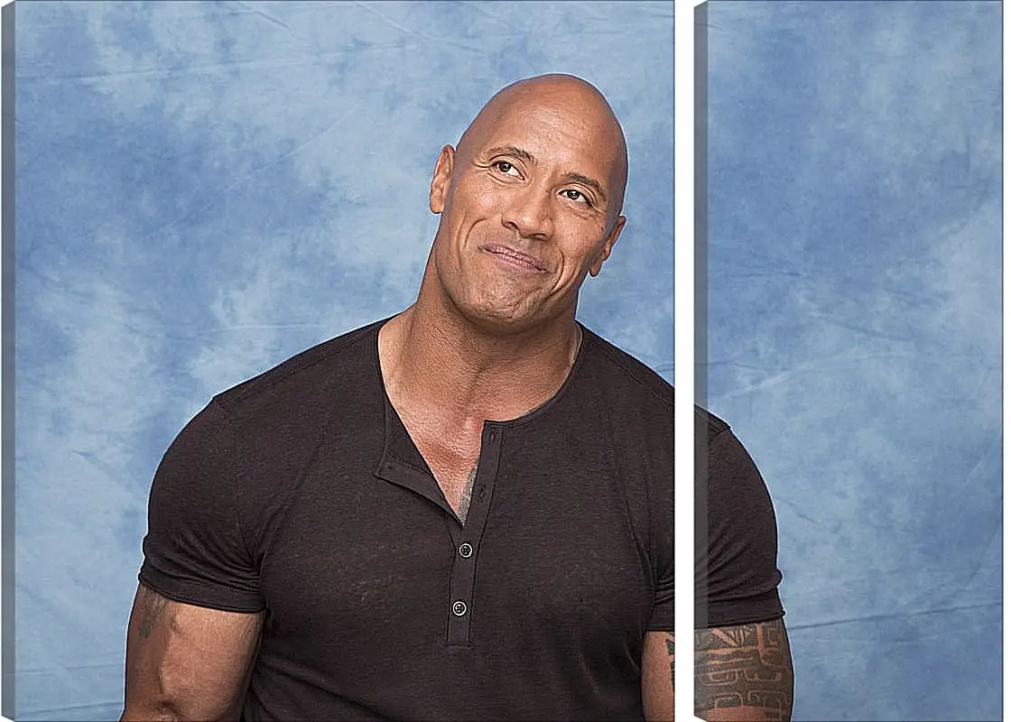 Модульная картина - Dwayne Douglas Johnson. Дуэйн Джонсон (Скала)
