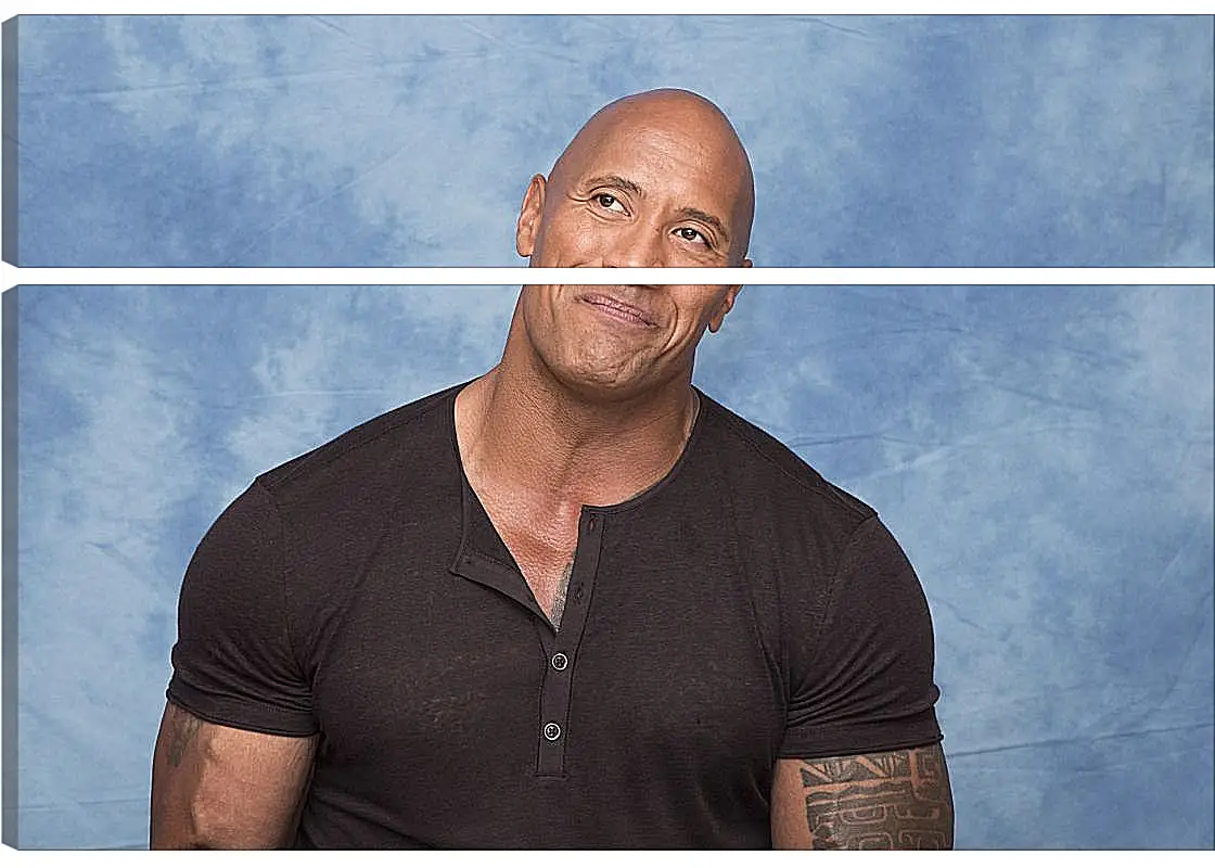 Модульная картина - Dwayne Douglas Johnson. Дуэйн Джонсон (Скала)