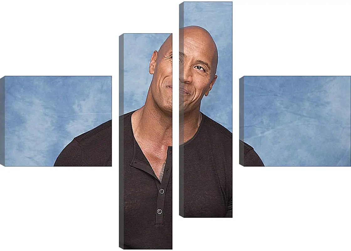 Модульная картина - Dwayne Douglas Johnson. Дуэйн Джонсон (Скала)