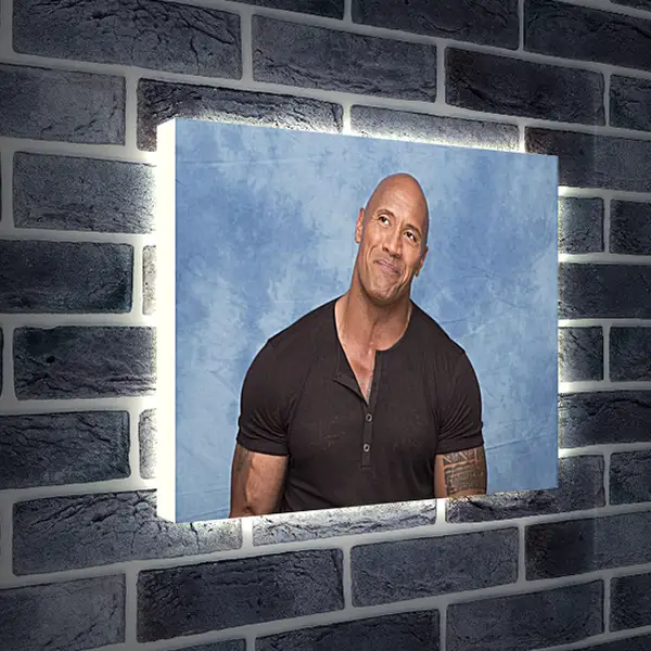 Лайтбокс световая панель - Dwayne Douglas Johnson. Дуэйн Джонсон (Скала)