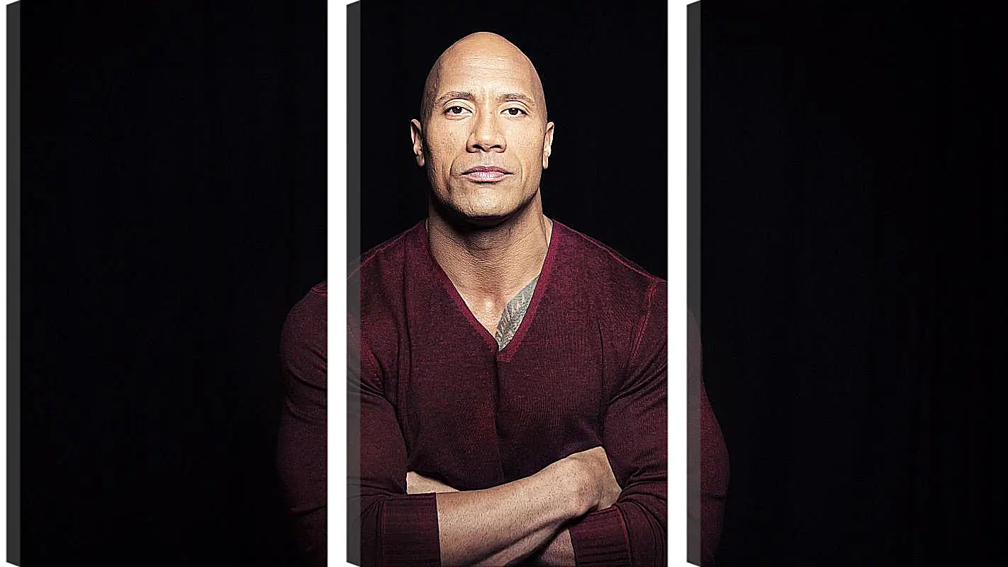 Модульная картина - Dwayne Douglas Johnson. Дуэйн Джонсон (Скала)