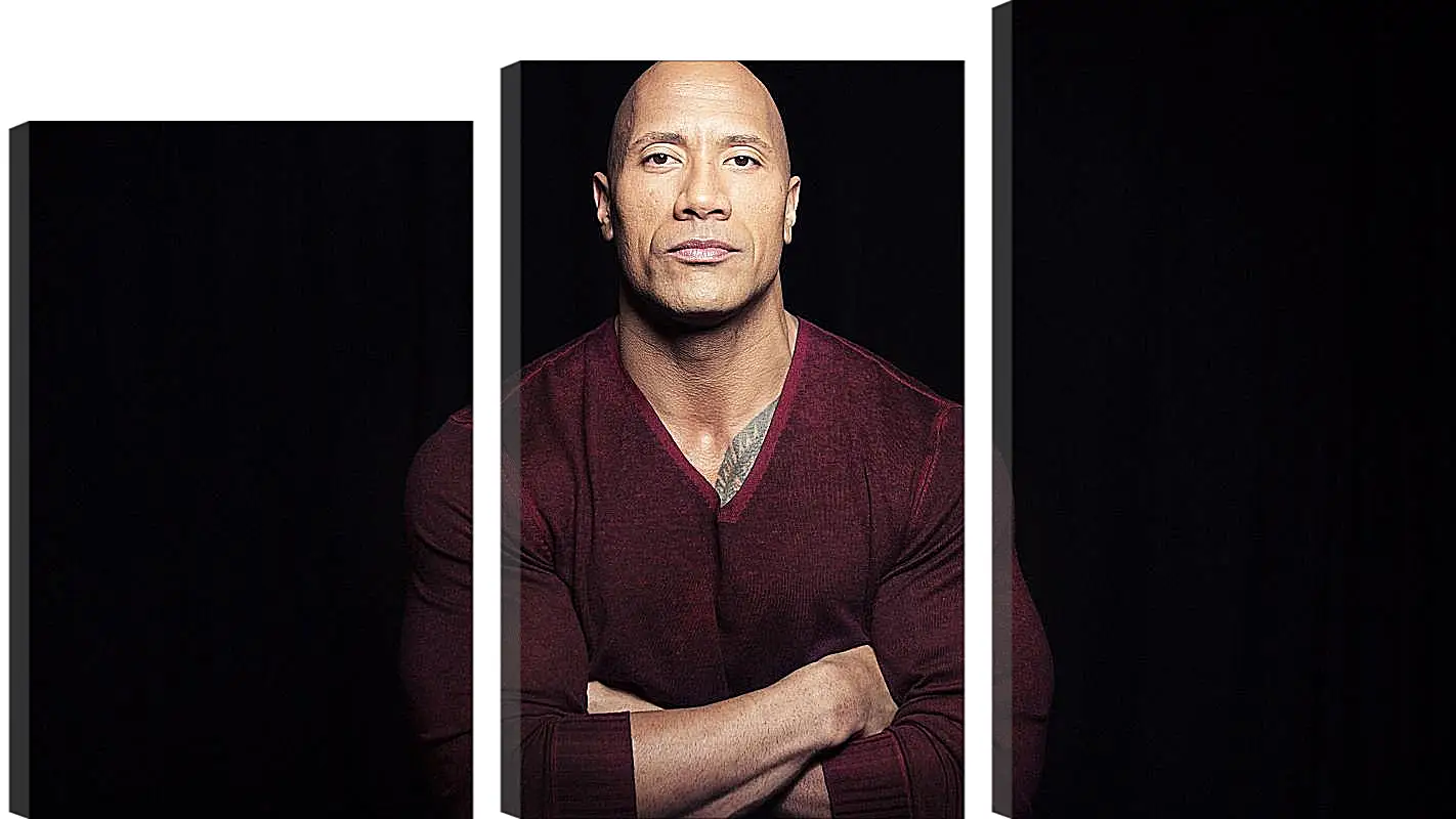 Модульная картина - Dwayne Douglas Johnson. Дуэйн Джонсон (Скала)