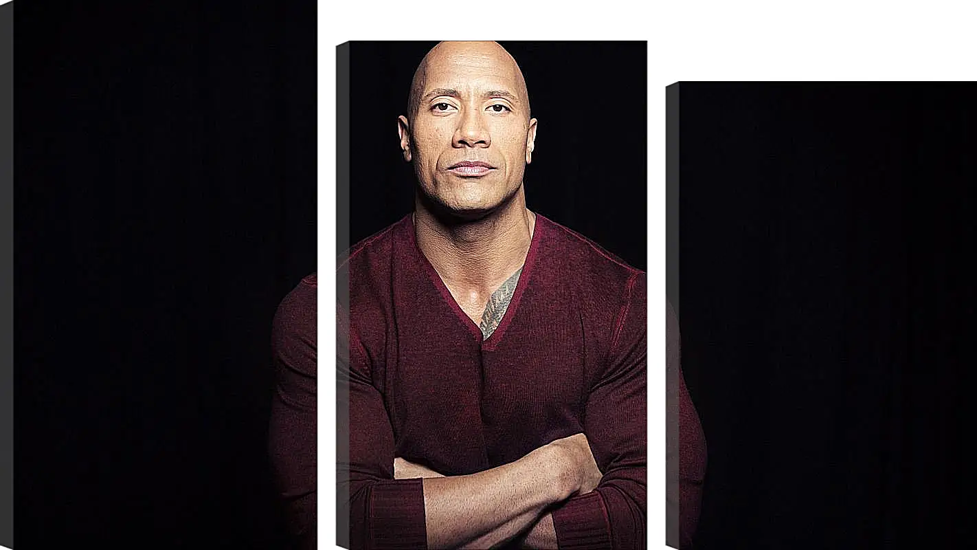 Модульная картина - Dwayne Douglas Johnson. Дуэйн Джонсон (Скала)