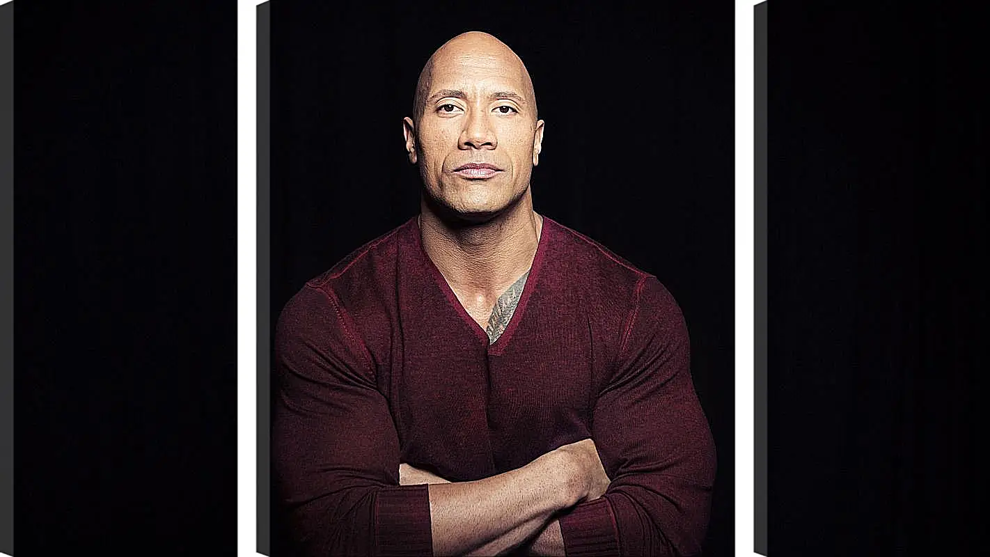 Модульная картина - Dwayne Douglas Johnson. Дуэйн Джонсон (Скала)