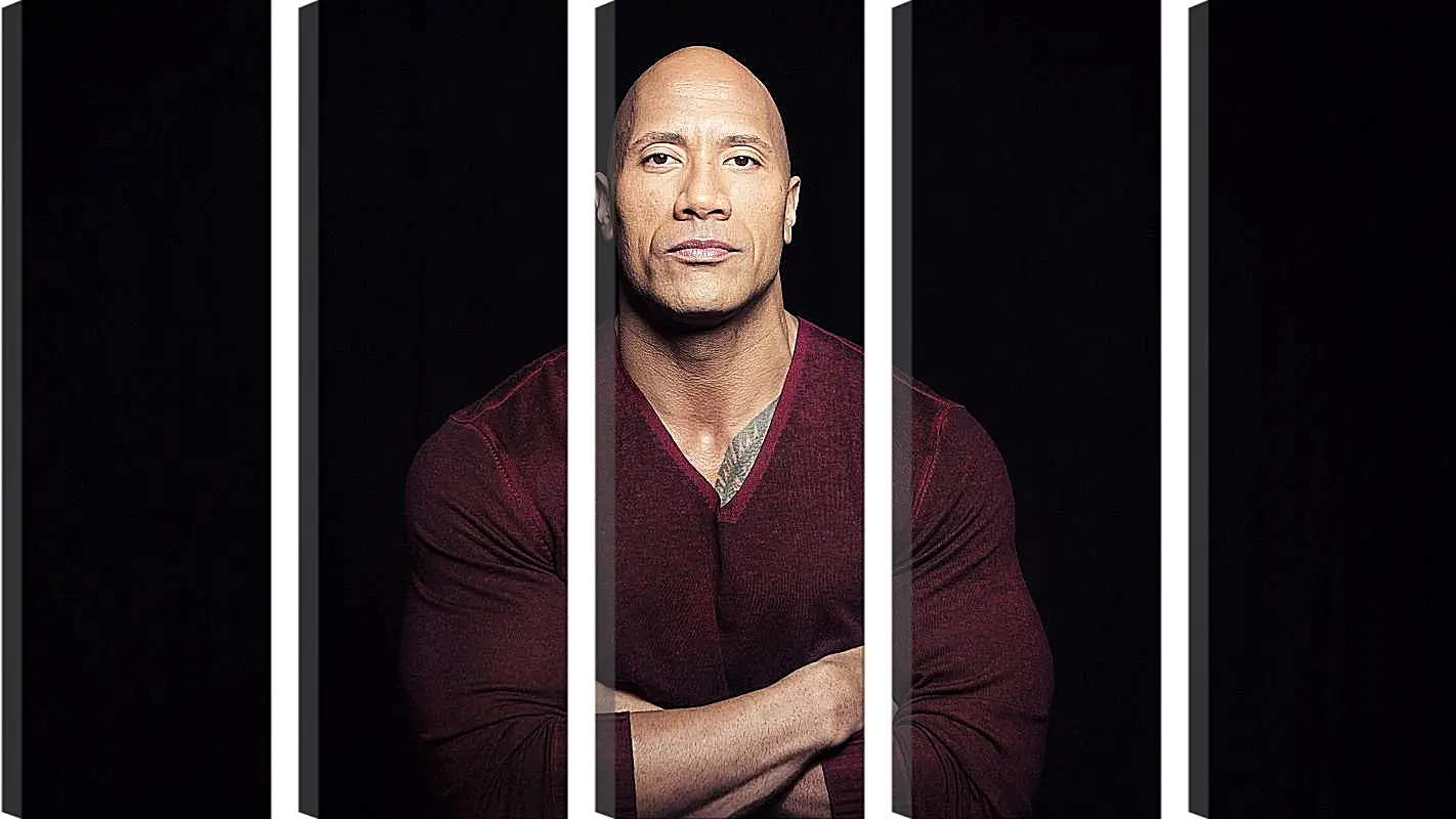 Модульная картина - Dwayne Douglas Johnson. Дуэйн Джонсон (Скала)