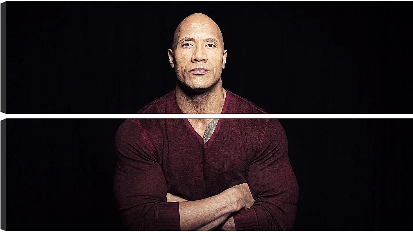 Модульная картина - Dwayne Douglas Johnson. Дуэйн Джонсон (Скала)