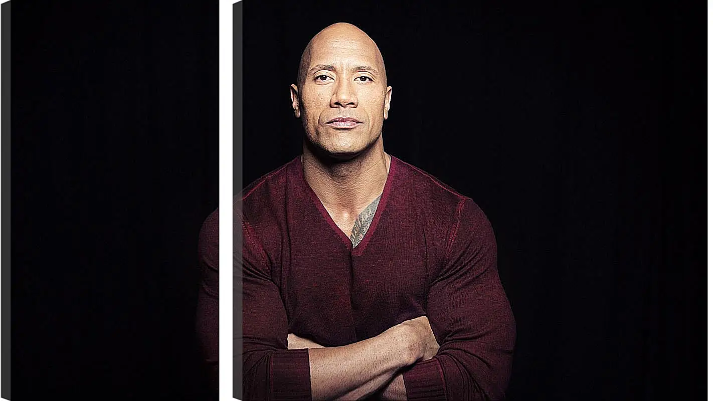 Модульная картина - Dwayne Douglas Johnson. Дуэйн Джонсон (Скала)