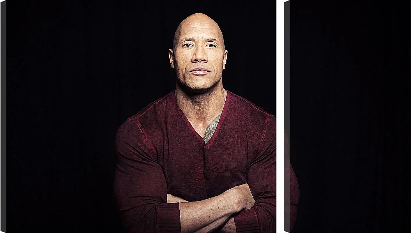 Модульная картина - Dwayne Douglas Johnson. Дуэйн Джонсон (Скала)